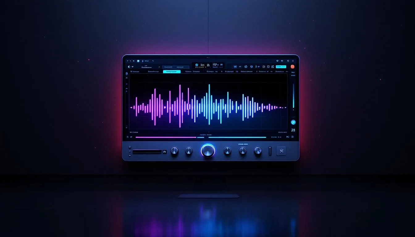 Un &eacute;cran d'ordinateur affichant un logiciel d'amplification audio.