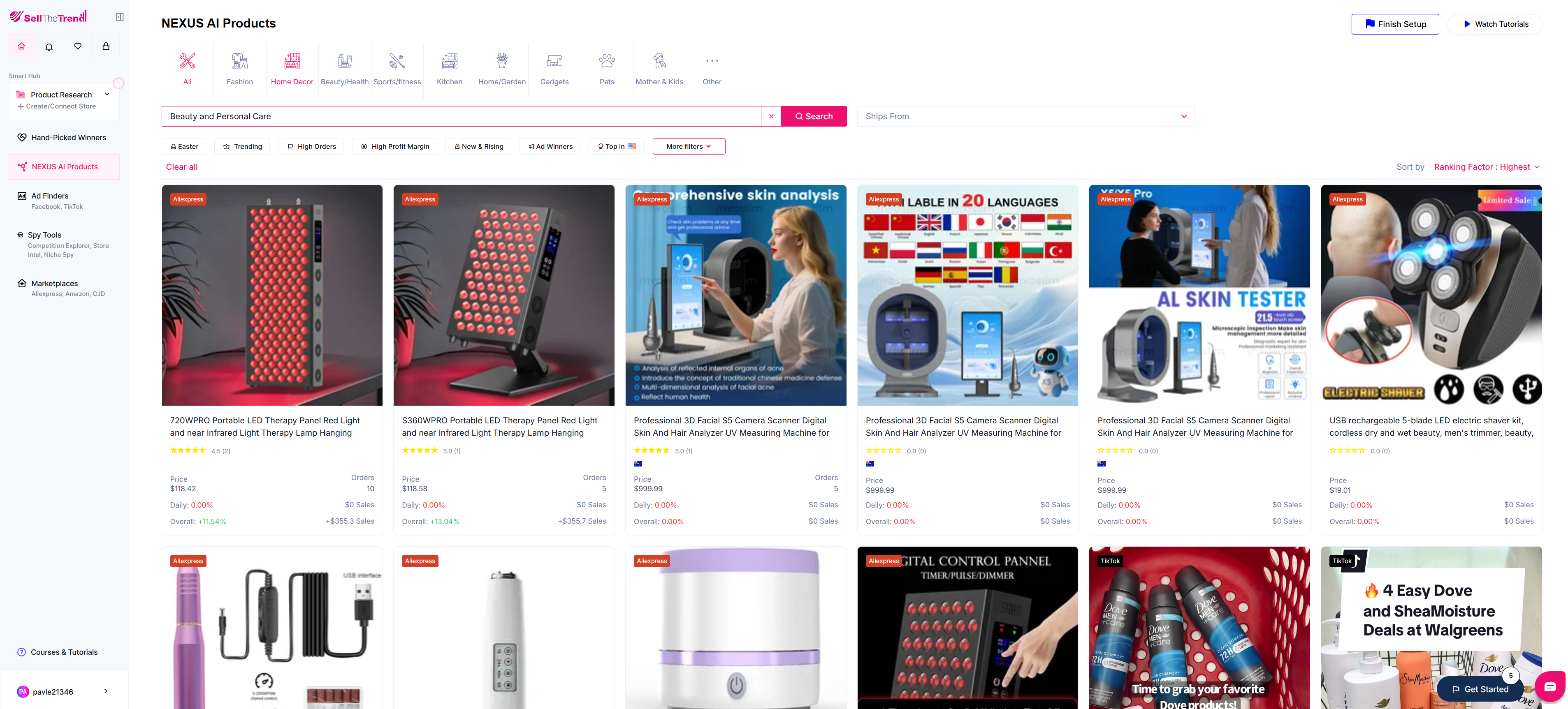 using sell the trend to dominate the beauty products niche