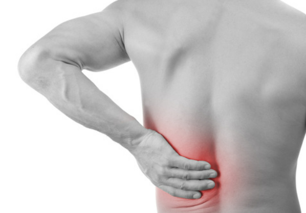 Back pain caused by fat wallet neuritis