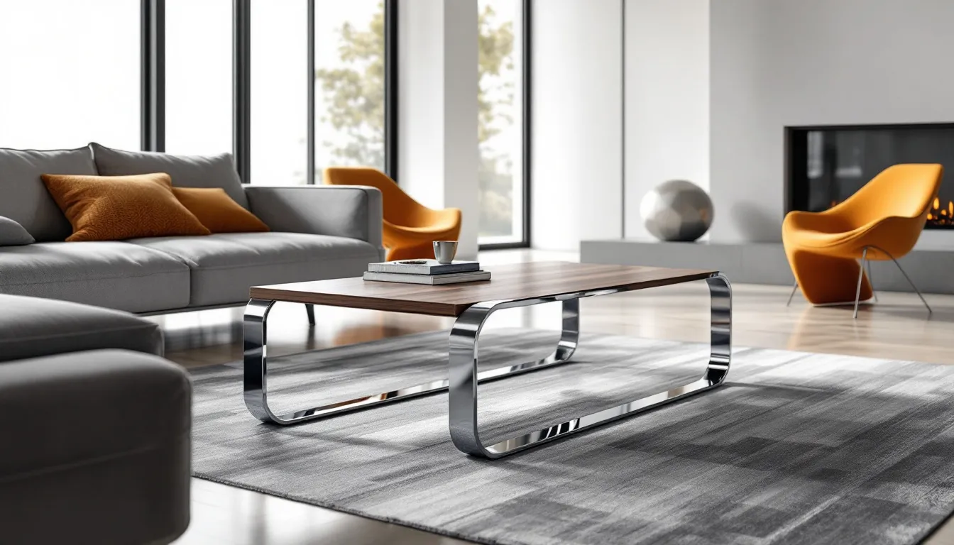 Trending coffee table shapes for 2025 highlight the latest living room trends.