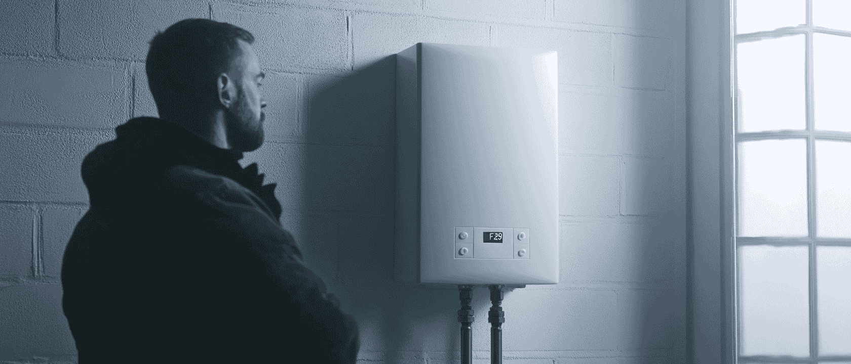 A technician repairing a Vaillant boiler with a focus on the gas valve.