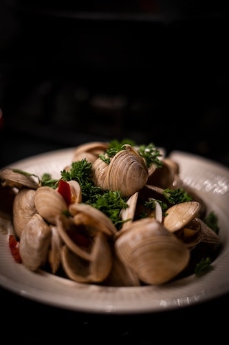 Steamers (local clams, steamed) are worth enjoying on every visit here