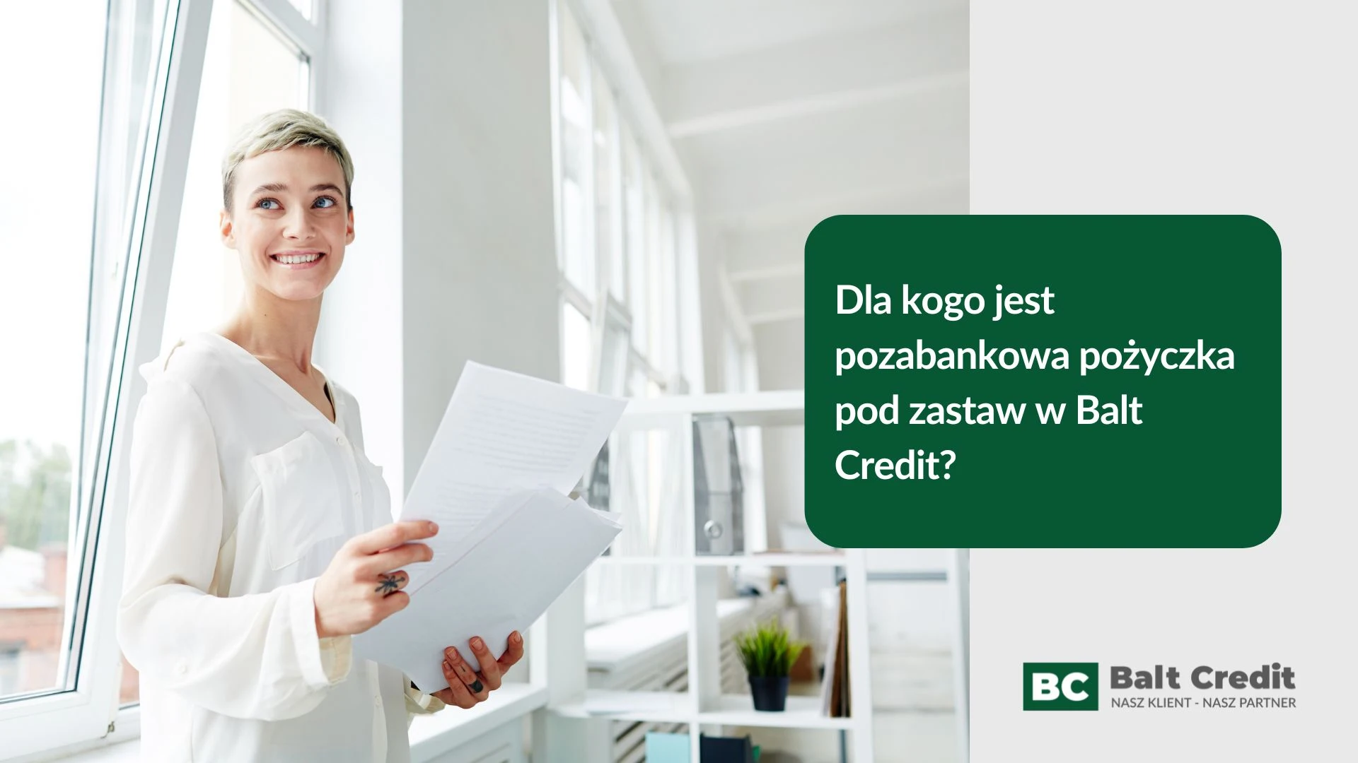 Dla kogo jest kredyt firmowy pod zastaw Balt Credit?
