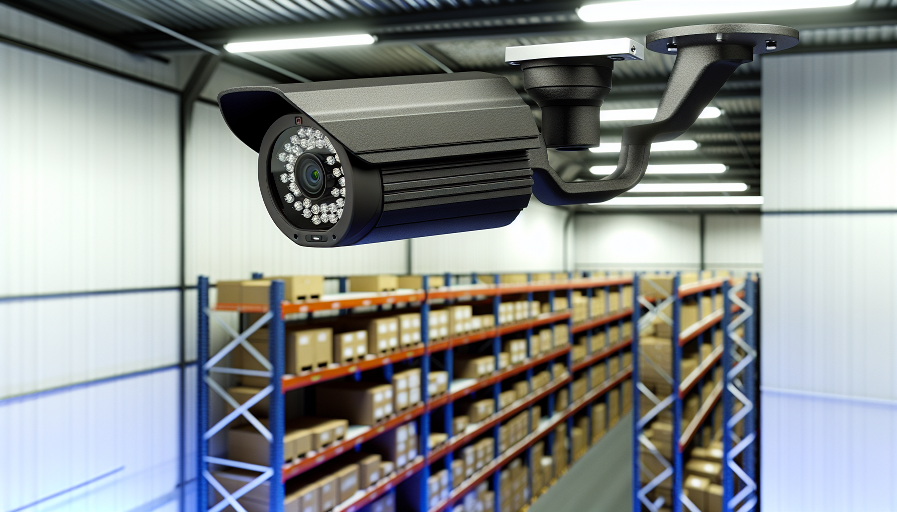 High-definition camera system for surveillance in a storage facility