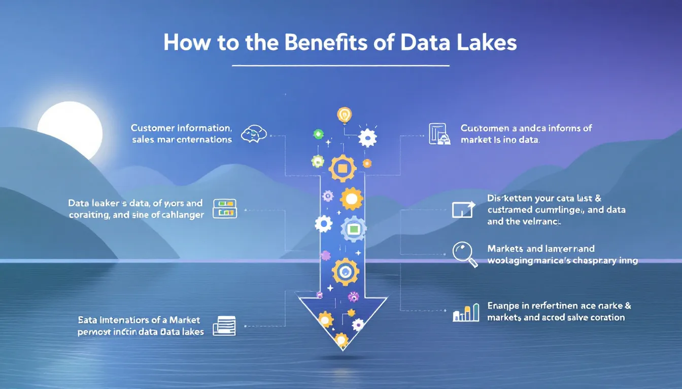 A visual representation of the benefits of data lakes.