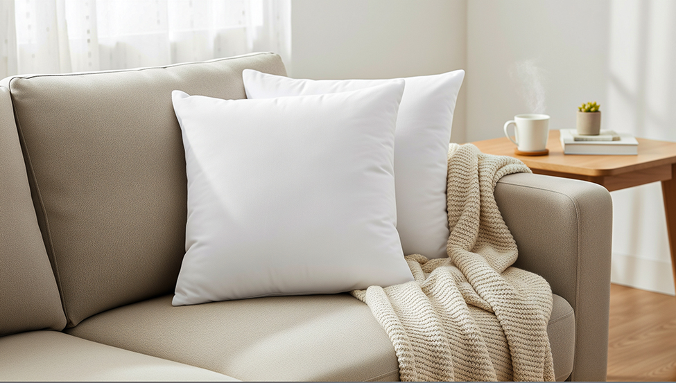 how to mix and match pillows on a sofa?