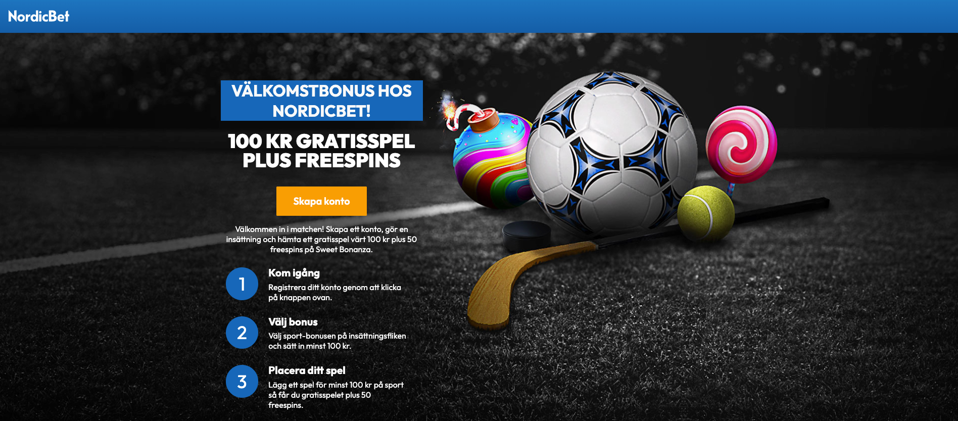 Nordicbet hockey bonus