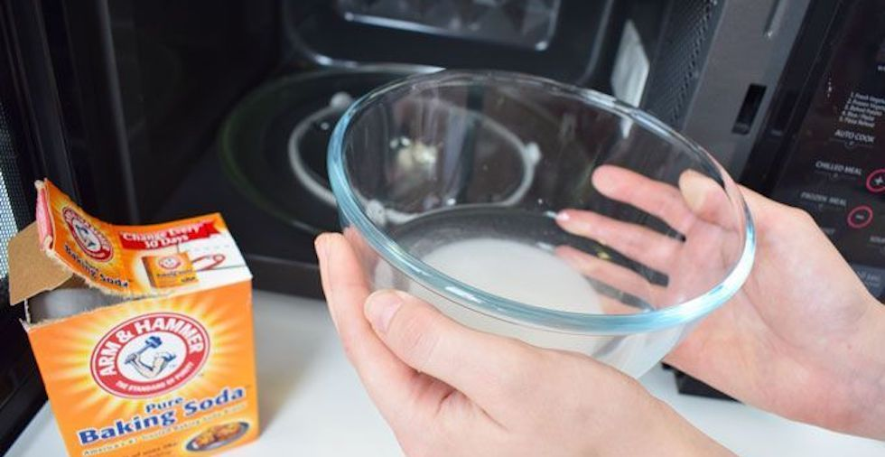 Water with baking soda