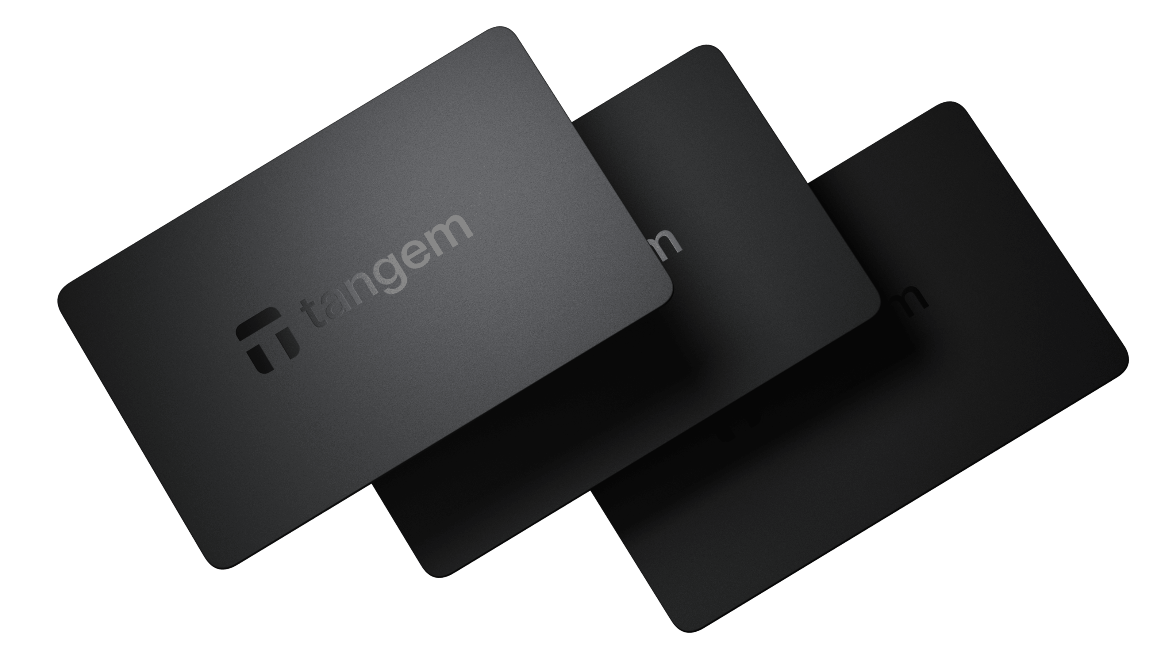 The Tangem Wallet, ideal for portability, shown in a practical setting.