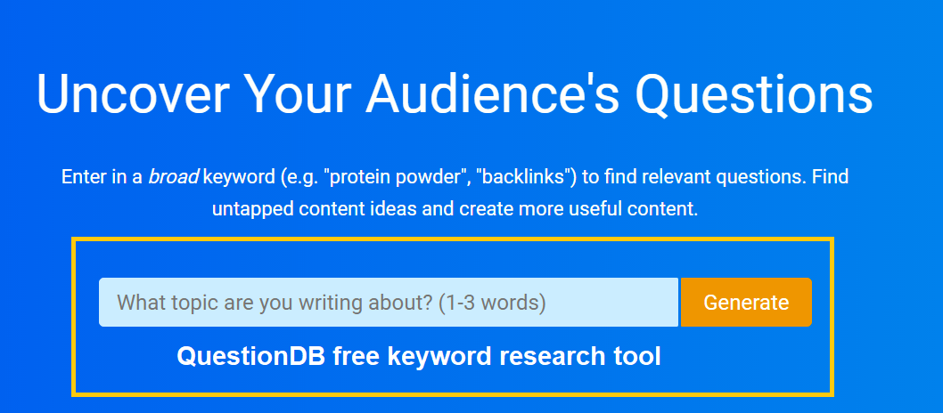 questiondb-keyword-research-tool
