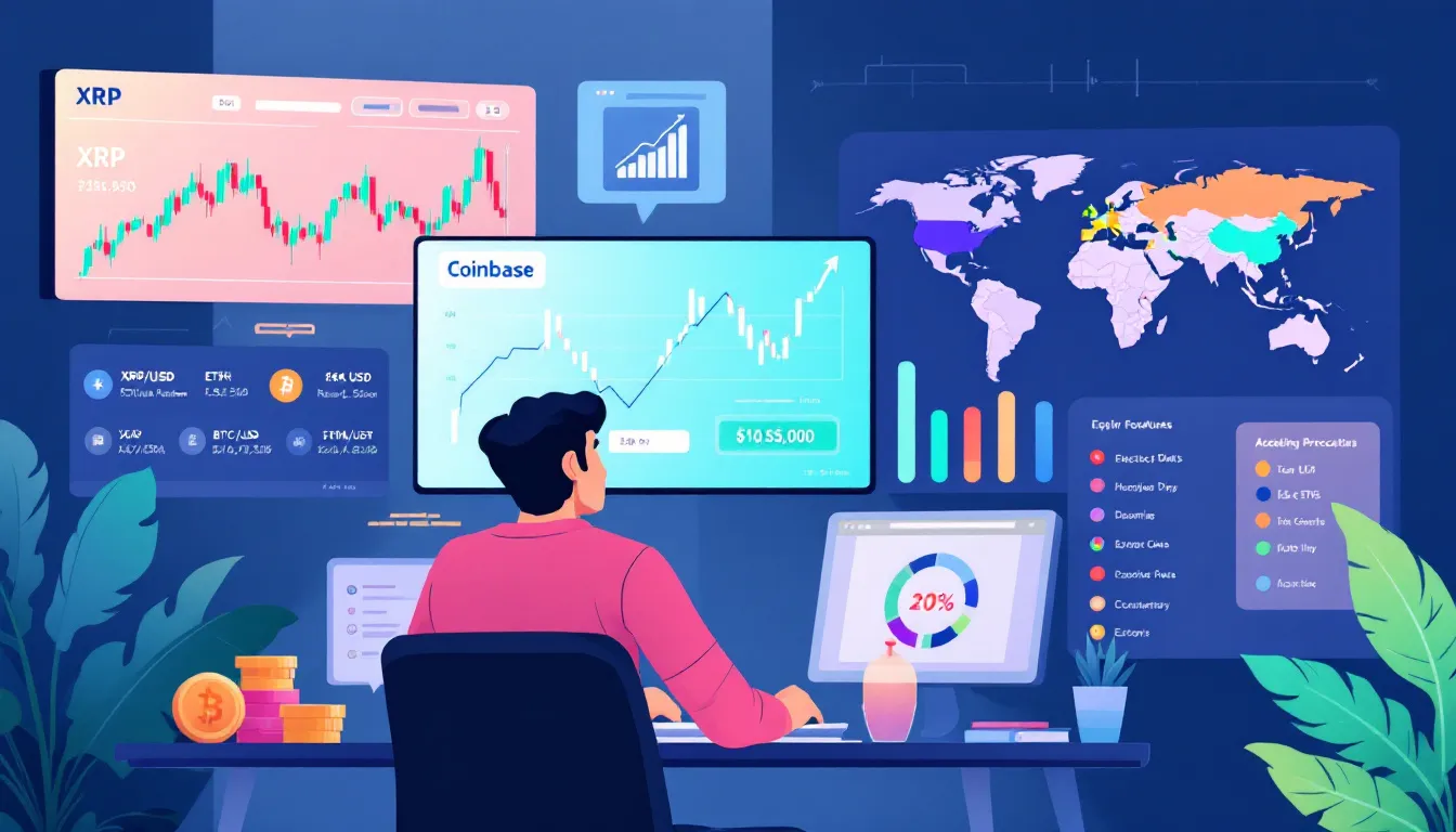 Trading XRP futures on Coinbase platform.