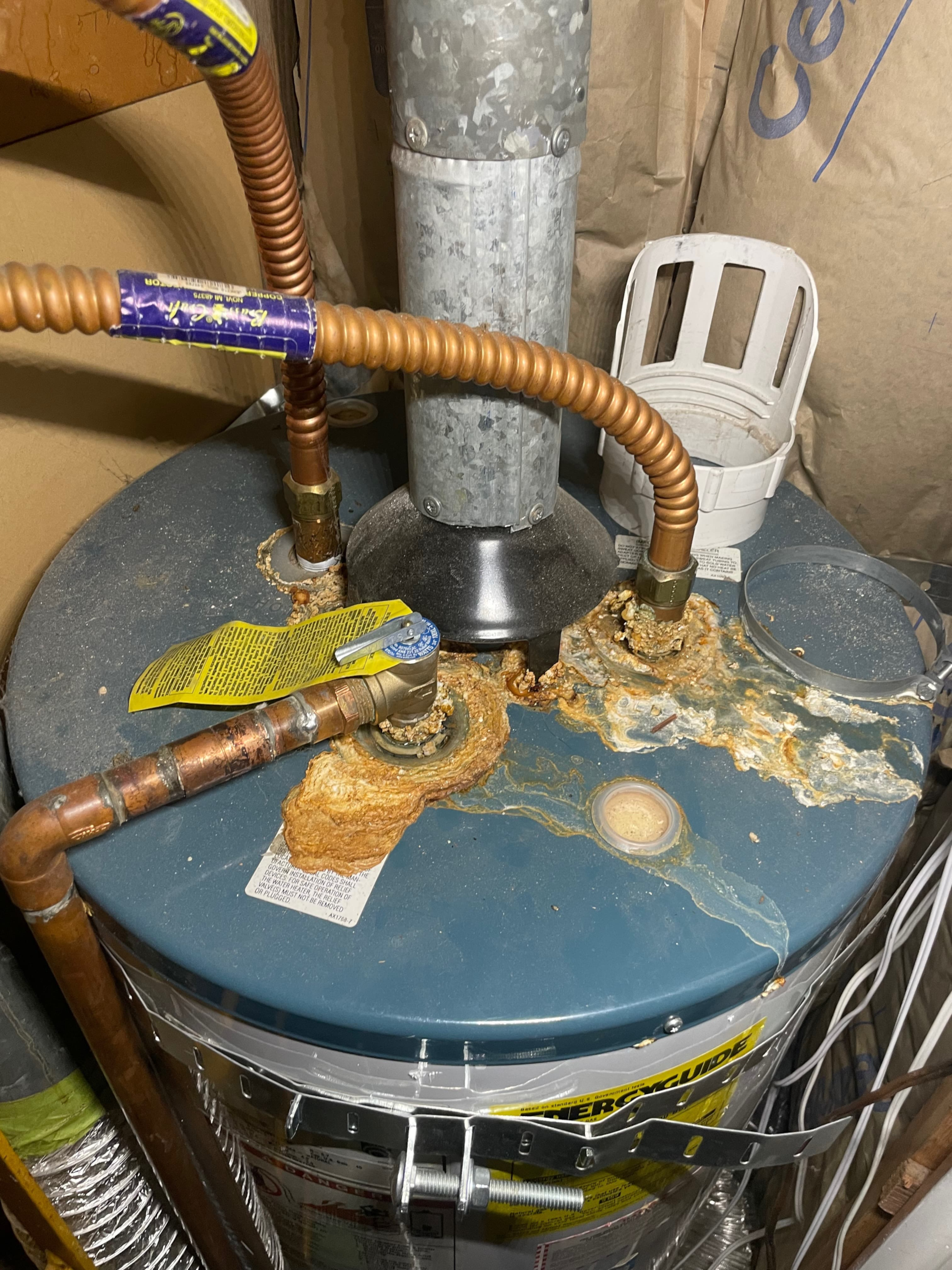 gas water heater - gas valve - broken gas valve