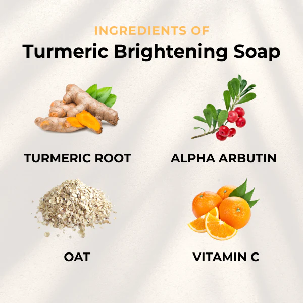 turmeric soap bar, turmeric powder, healthy glow, face body, brighten skin
