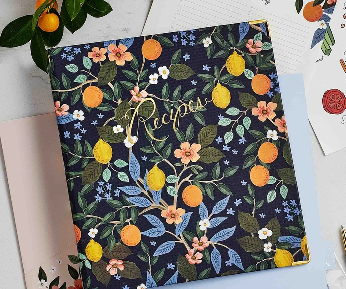 Rifle Paper Co Recipe Binder