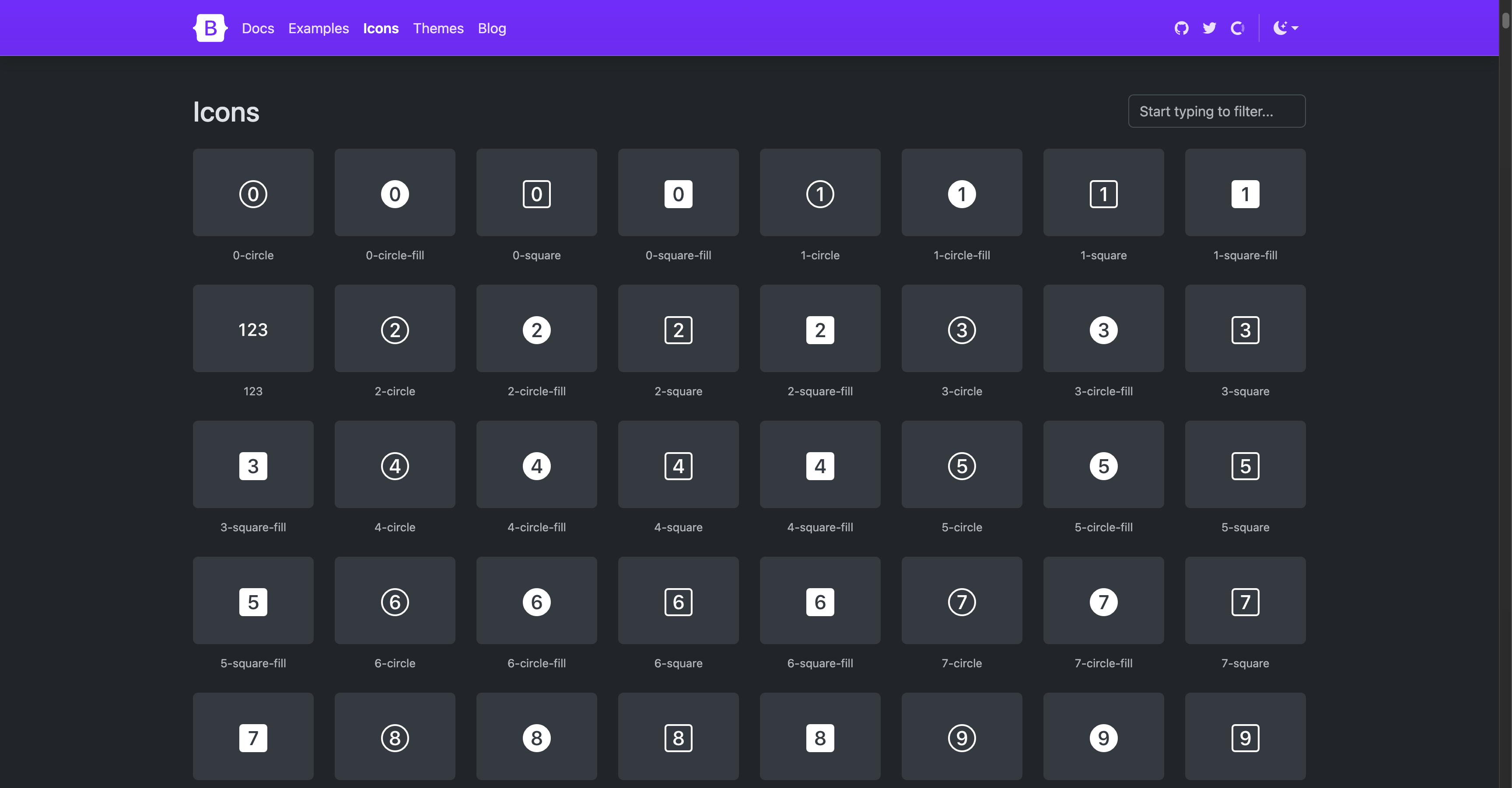 Bootstrap Icons Website
