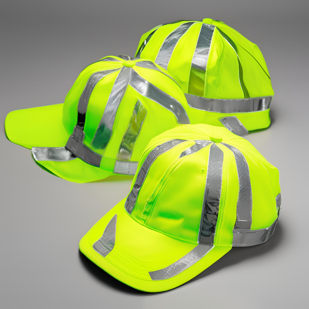 High visibility reflective caps - of high for increased