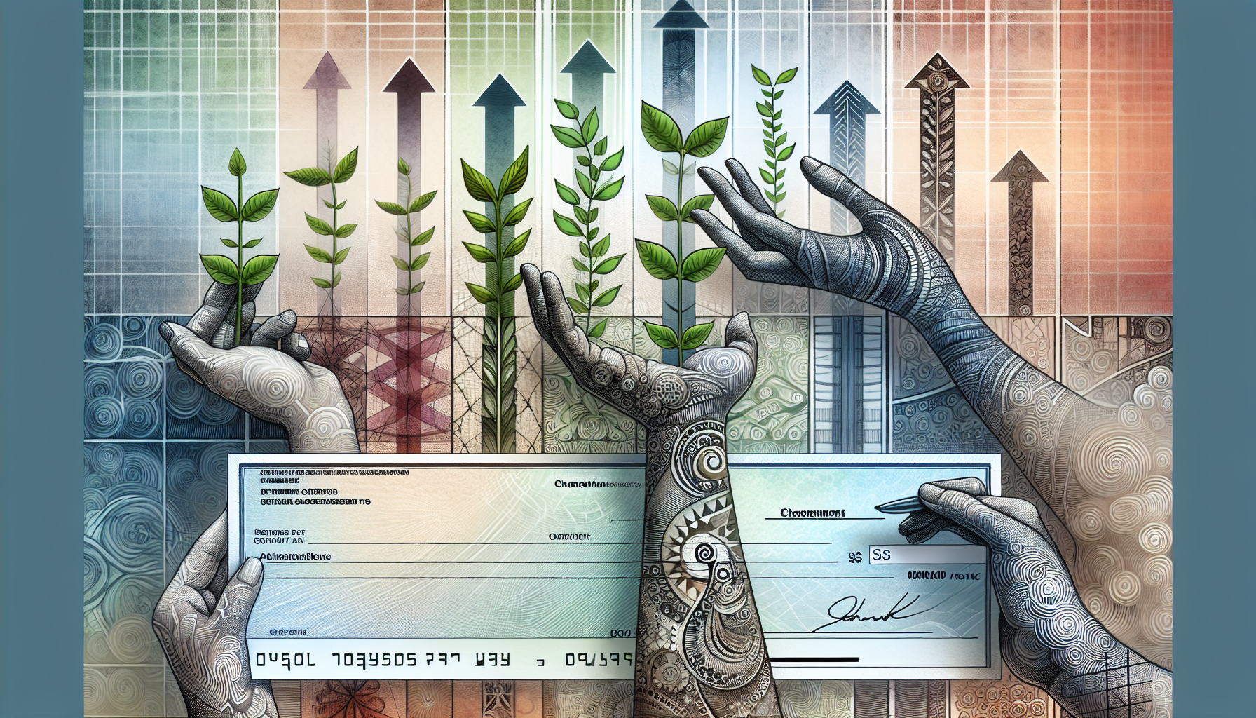 Une illustration représentant des chèques entreprises, symbolisant un levier pour les PME.