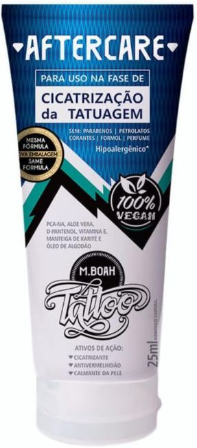 Loção Tattoo Aftercare M. Boah Tattoo. Imagem: Amazon