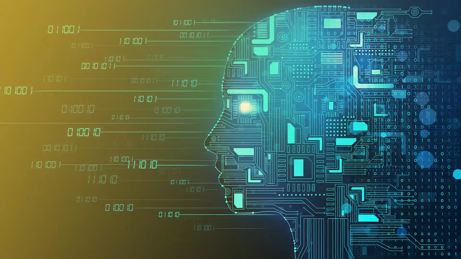 An illustration depicting decentralized AI networks and their integration with blockchain technology.