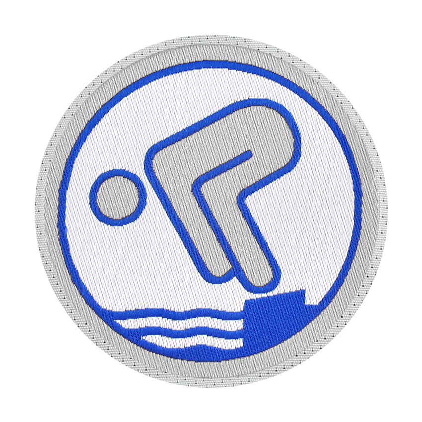 silber schwimmabzeichen zum aufnähen, pimpertz easy,
