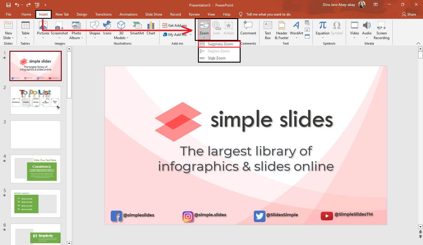 How To Insert Slide Zoom In PowerPoint