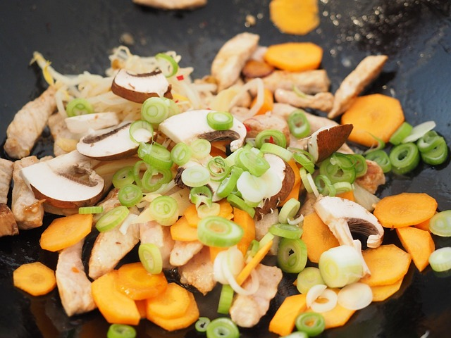 vegetables, vegetable pan, carrots