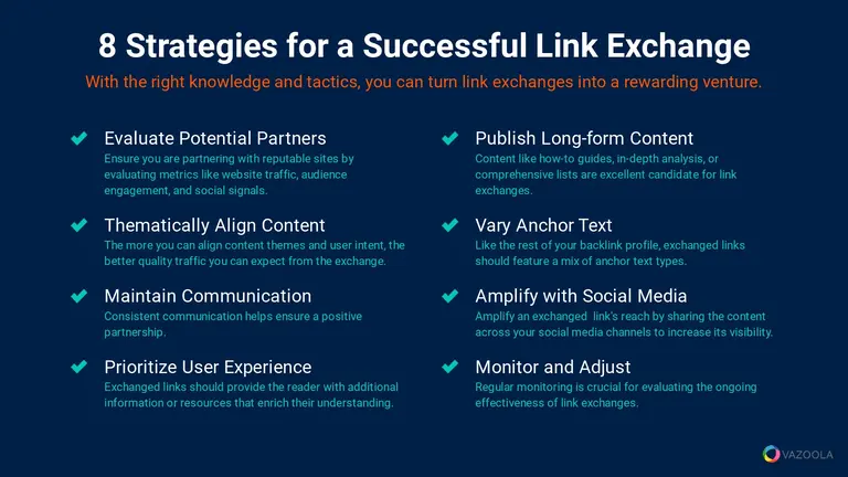 8 strategies for a successful link exchange