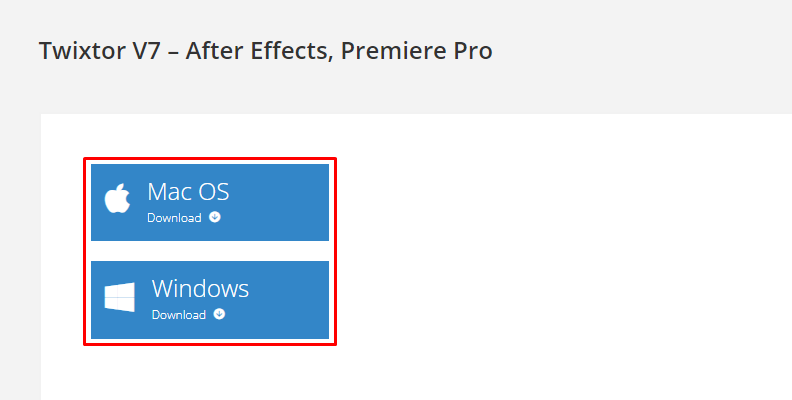 how to download twixtor for after effects mac