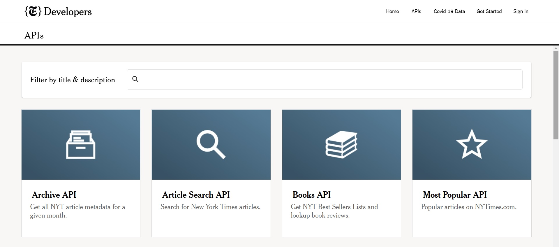New York Times API