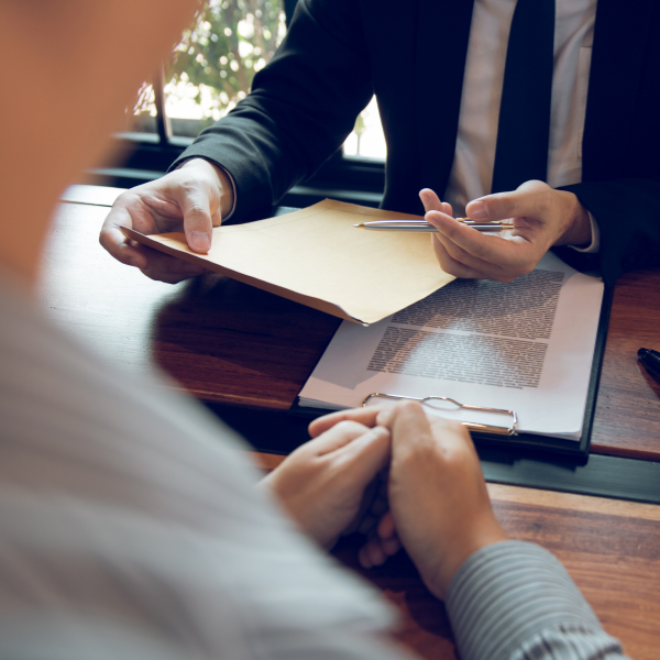 Image showing a person seeking legal advice after a truck accident in Alabama.