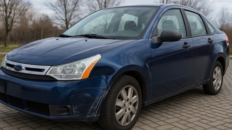 Scratches on the bonnet of car