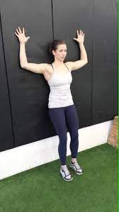 Wall slides for scapular stability - YouTube