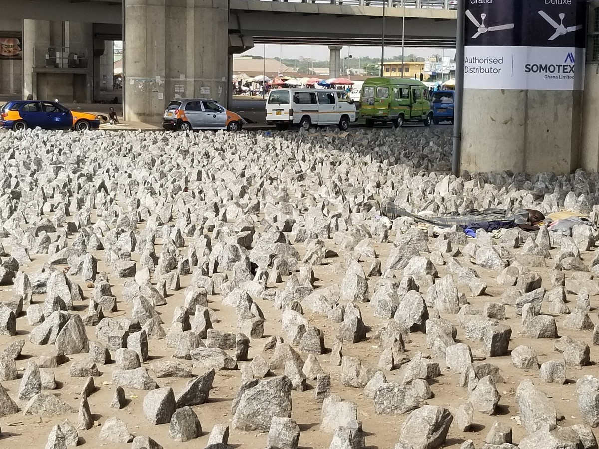 Jagged Rocks in Accra, Ghana