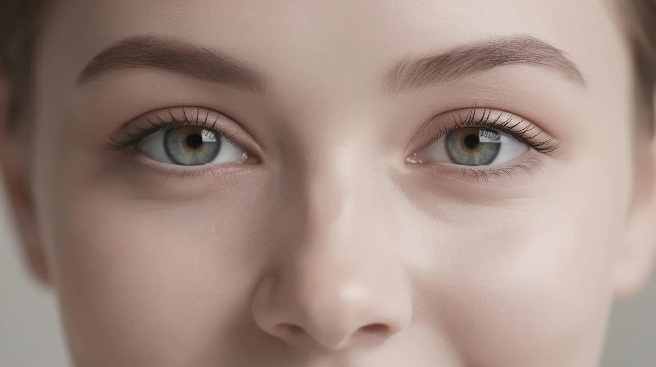 A close-up portrait of a young man with bright, open eyes and a relaxed brow, showcasing the results of upper eyelid ptosis repair. His rejuvenated appearance highlights improved symmetry and a more youthful look, free from droopy eyelids and excess skin.
