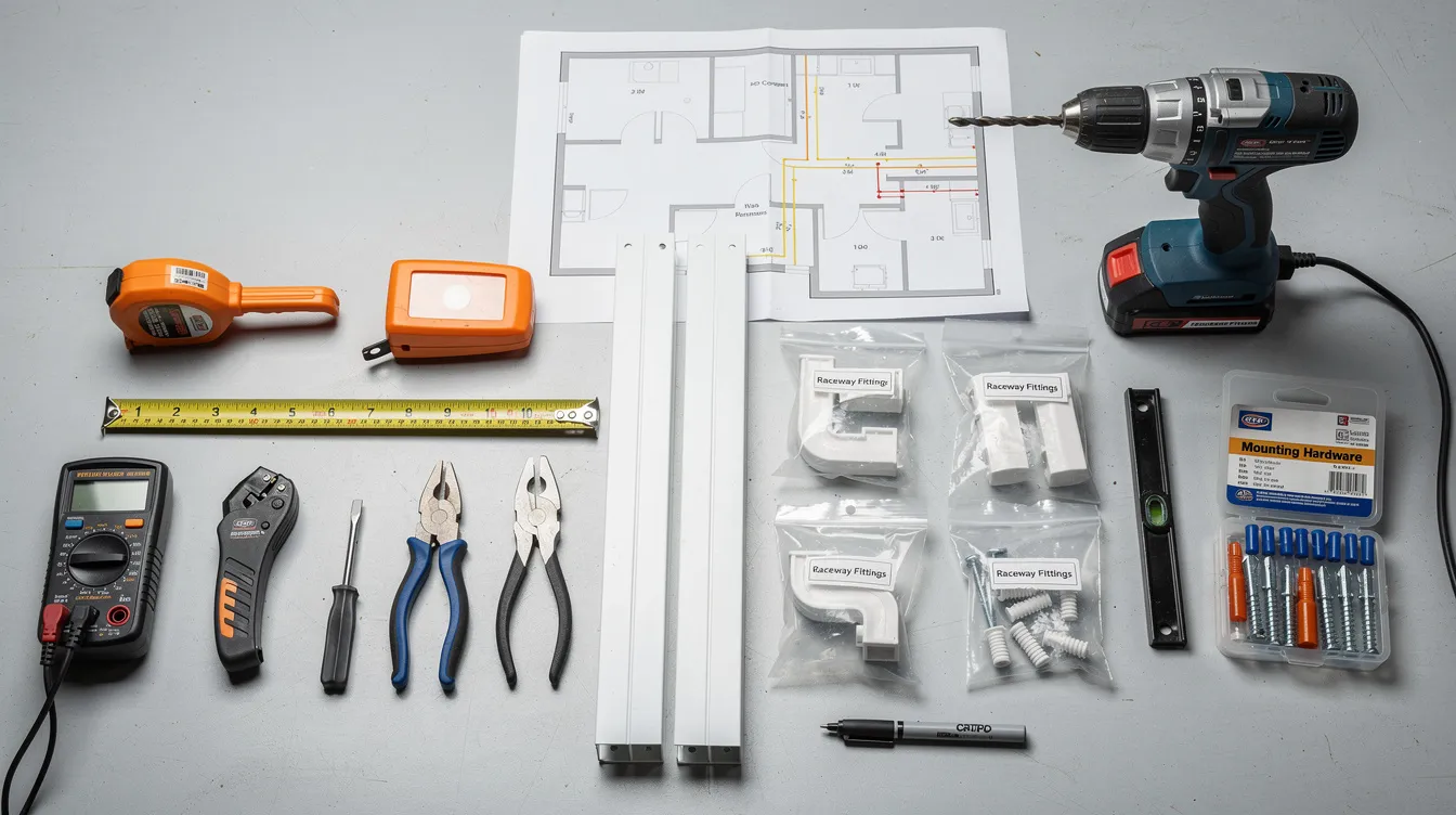tools and materials required for cable tray installation project