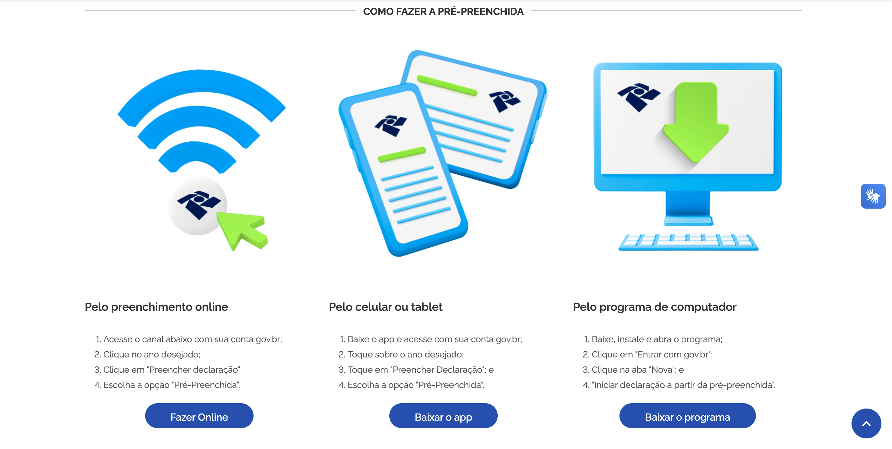 declara&ccedil;&atilde;o pr&eacute;-preenchida do Imposto de Renda 