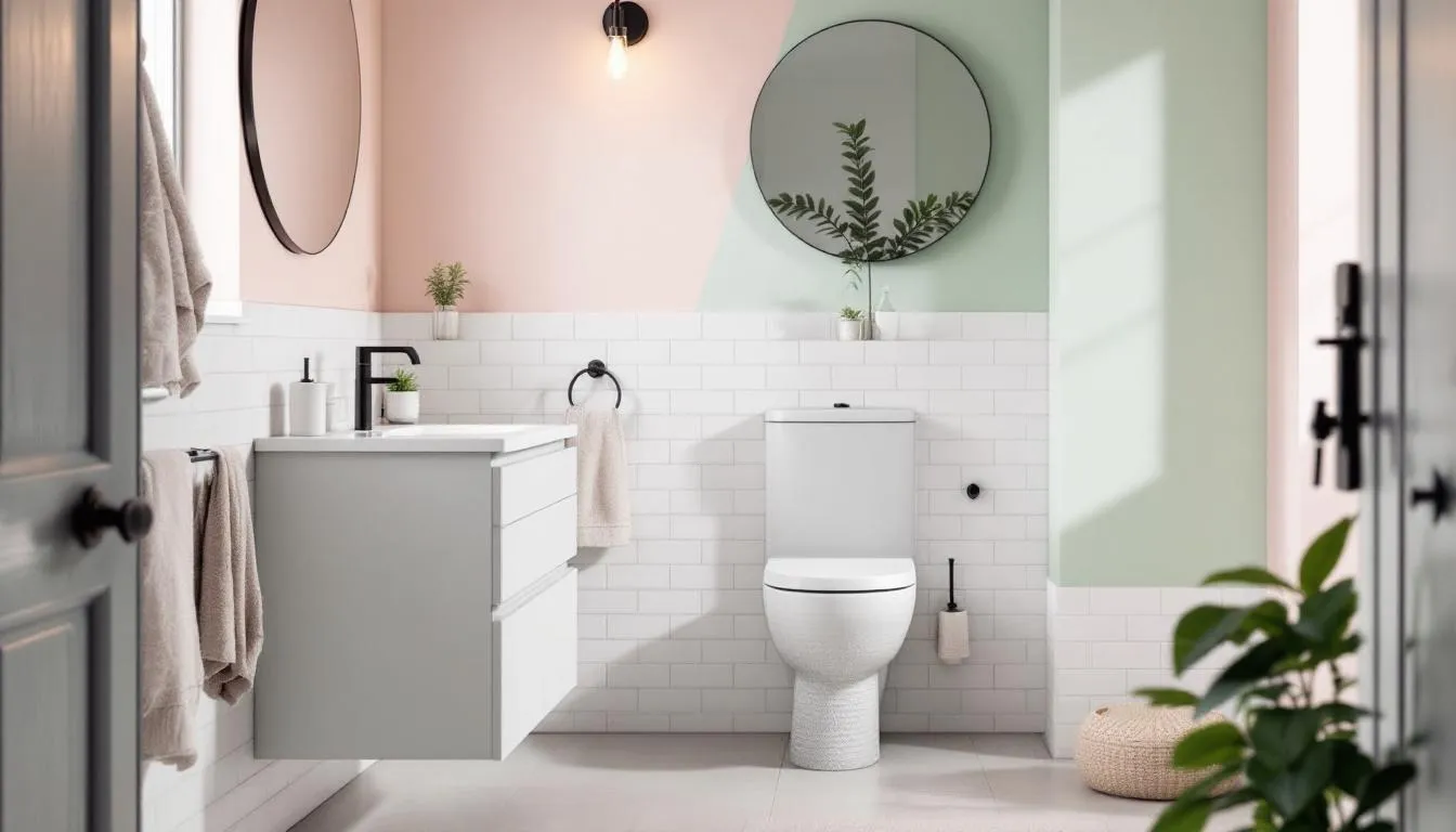 Budget-friendly renovation tips for bathrooms, showcasing cost-effective materials.
