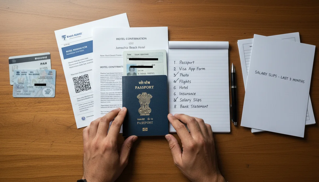 Self-audit checklist for Dubai visa using dummy ticket proofs