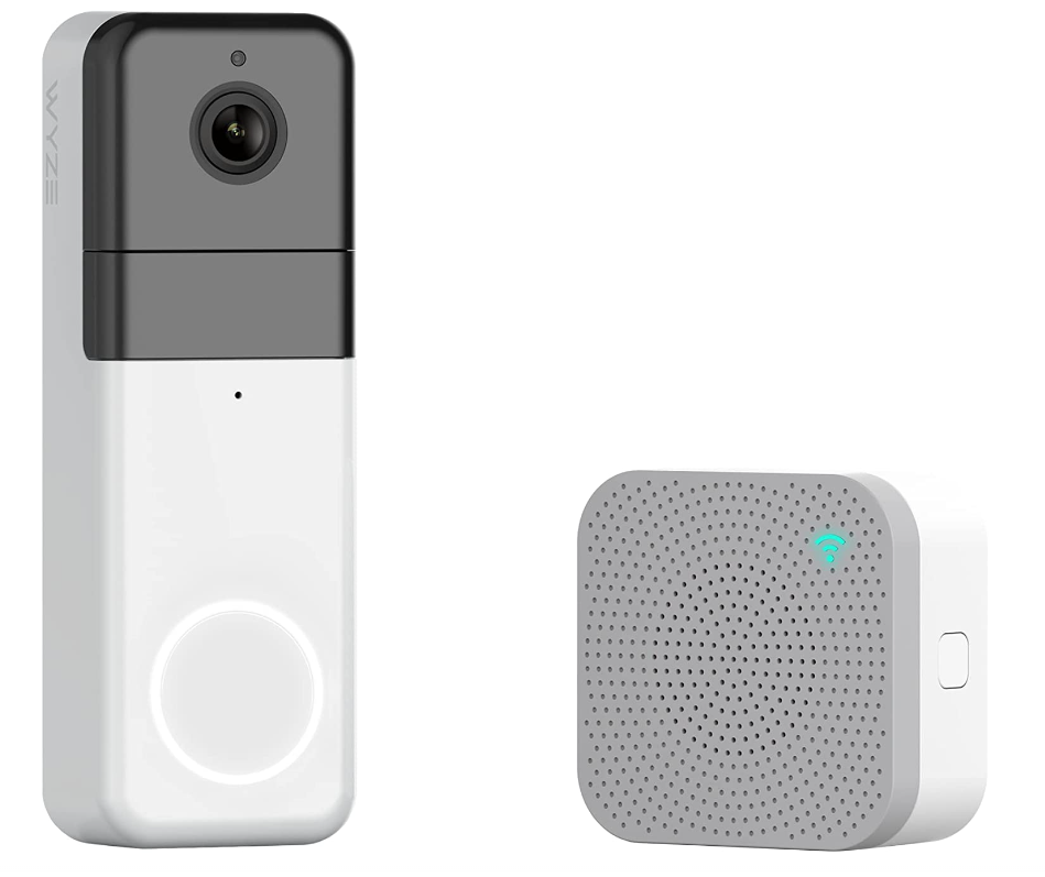 Wyze Wireless Video Doorbell Pro (Chime Included), 1440 HD Video, 1:1 Aspect Ratio: 1:1 Head-to-Toe View, 2-Way Audio, Night Vision