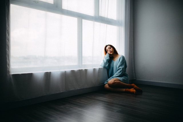 Photo by <a href="https://unsplash.com/@anthonytran?utm_content=creditCopyText&utm_medium=referral&utm_source=unsplash">Anthony Tran</a> on <a href="https://unsplash.com/photos/woman-sitting-on-floor-near-window-iRbHr8jpmGw?utm_content=creditCopyText&utm_medium=referral&utm_source=unsplash">Unsplash</a> Overcoming negative thoughts, negative self talk, and working through negative emotions.