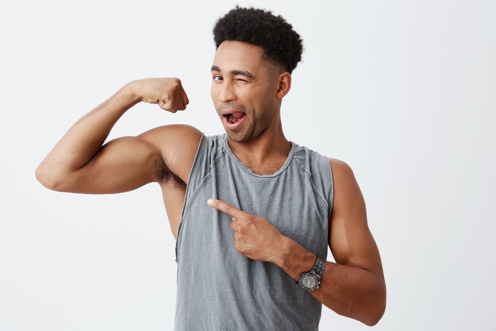 A albumina ajuda na recuperação muscular pós exercício físico. Fonte da imagem: Freepik.