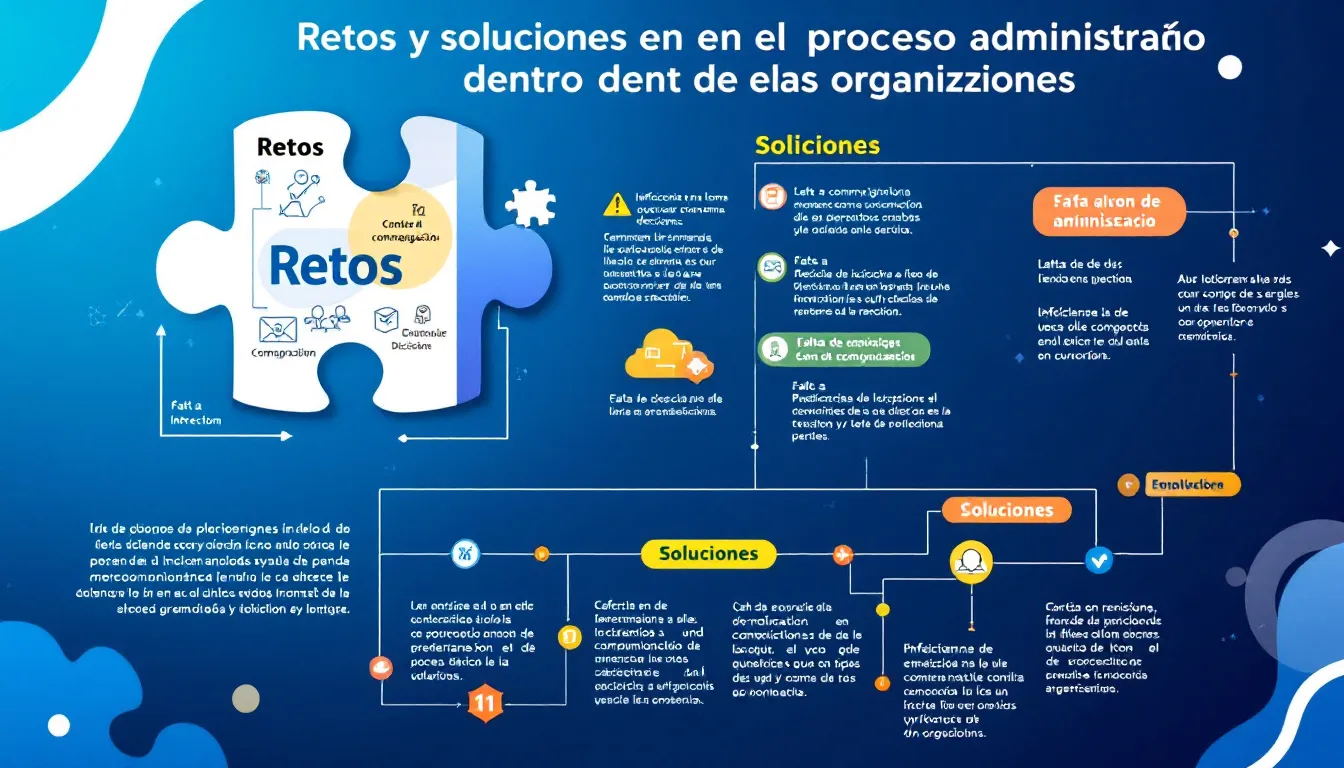 Retos y soluciones en el proceso administrativo dentro de las organizaciones.