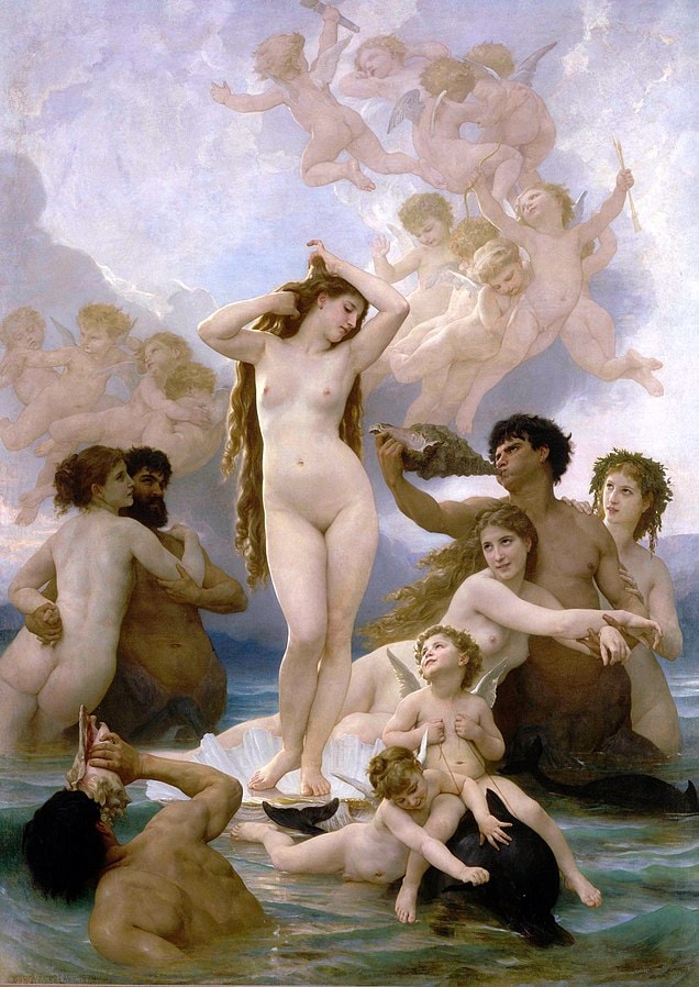 The Birth of Venus by William-Adolphe Bouguereau