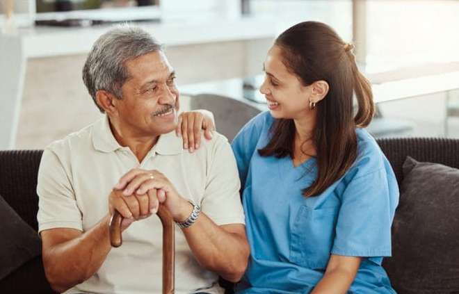 Patient with Nurse