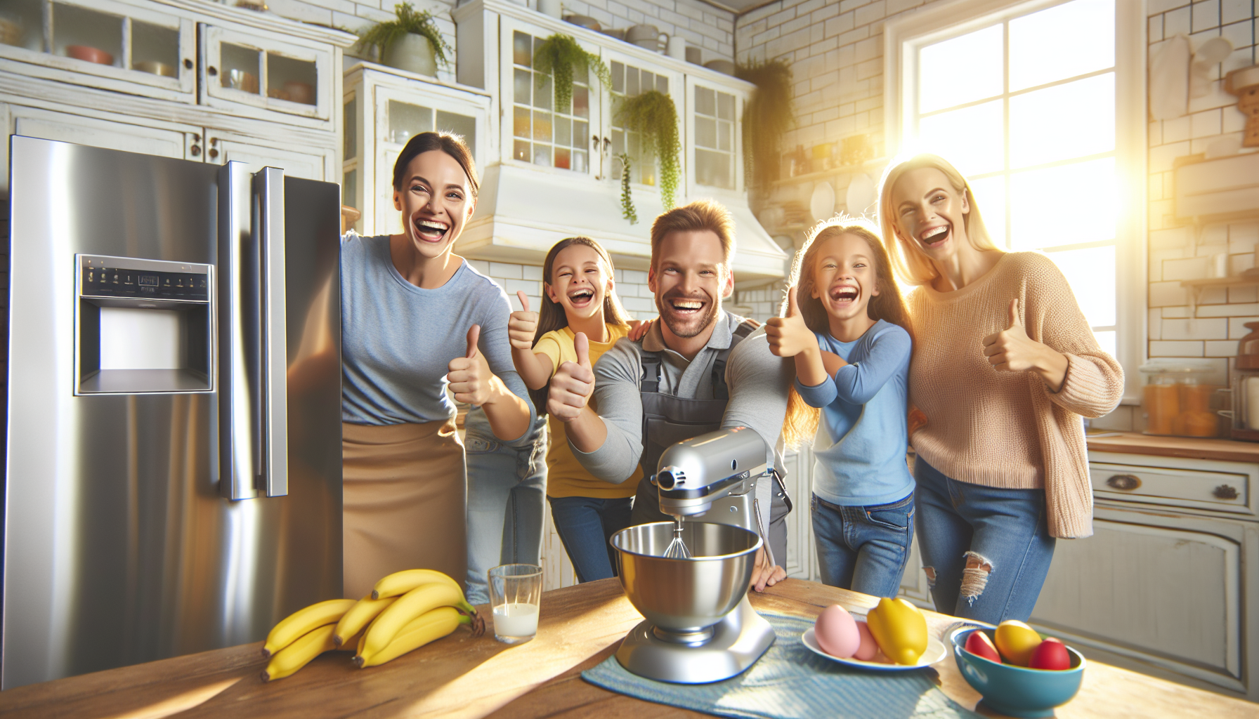 An illustration symbolizing customer satisfaction in appliance repair.