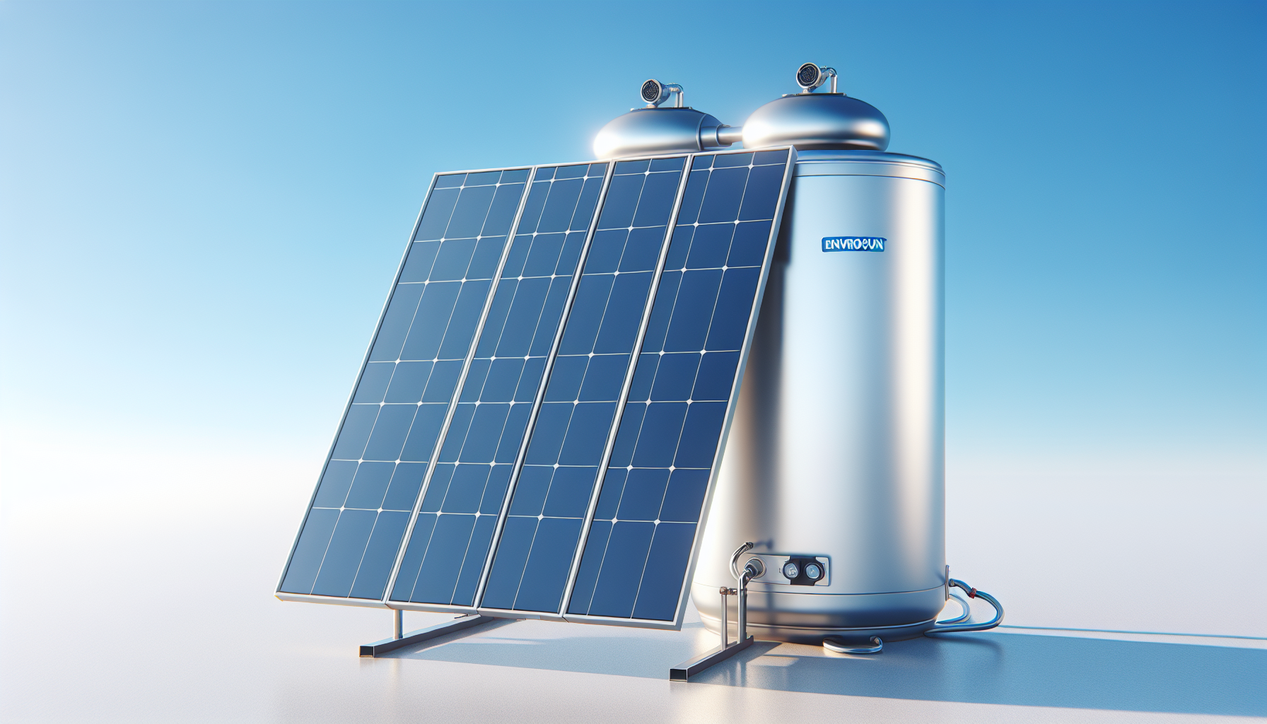 Twin panel solar hot water system