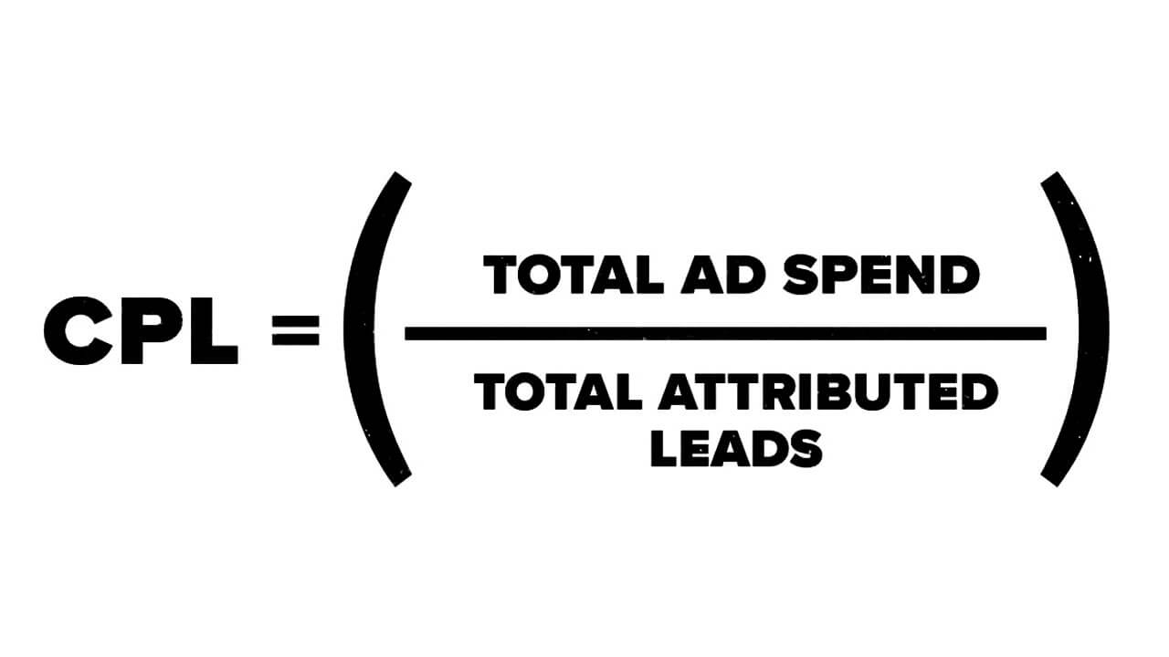 Cost per lead formula