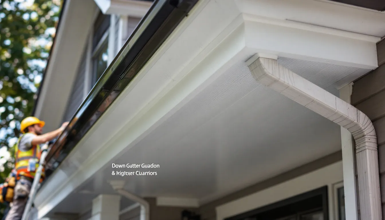 Maintenance tips for soffits and fascias being demonstrated.