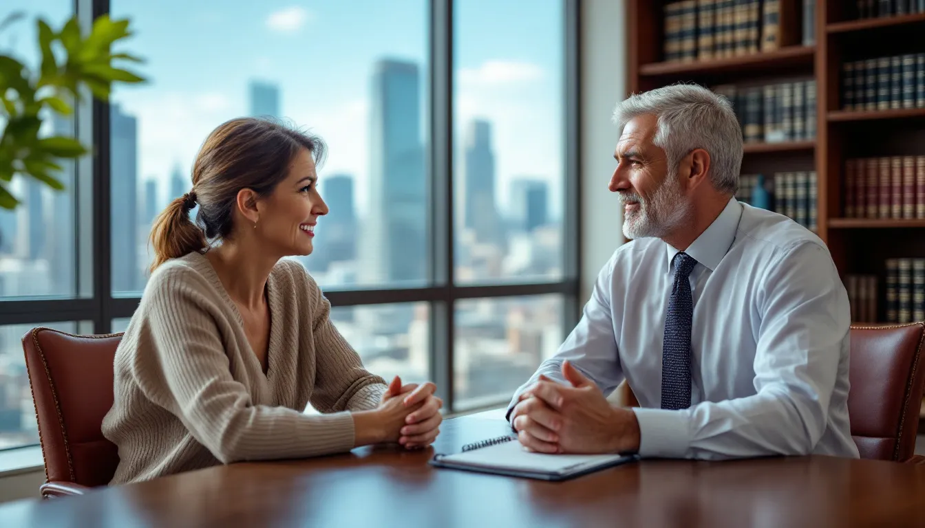 Consulting with a family law attorney for divorce guidance.