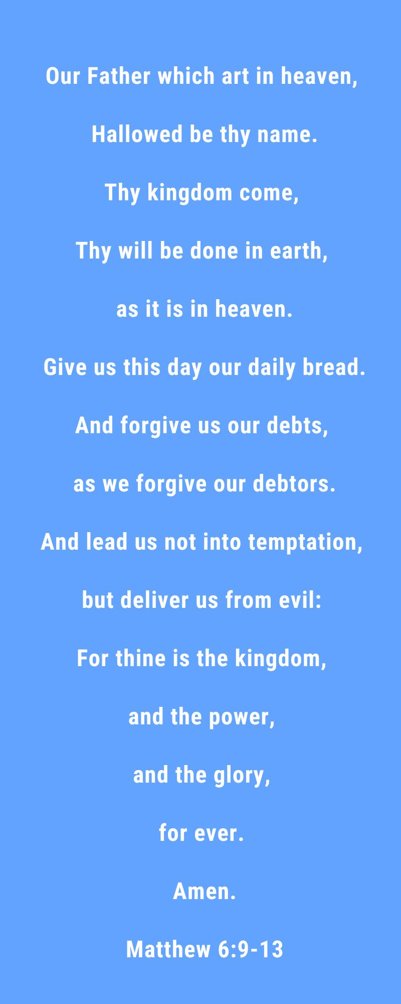 The Lord's Prayer In Infographic